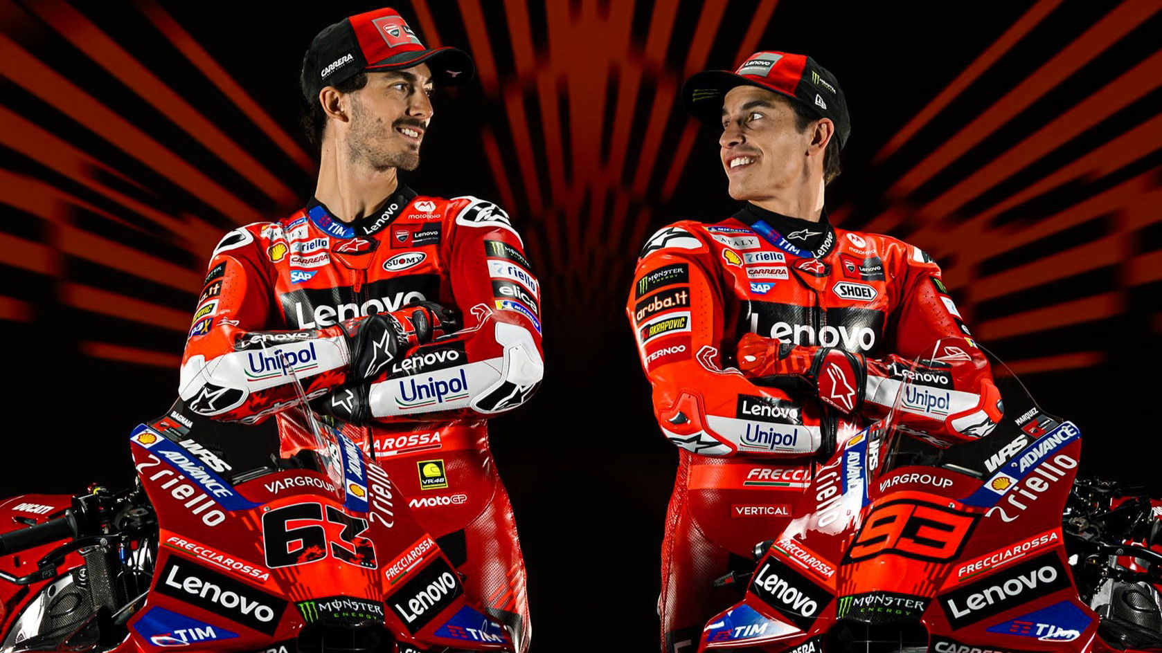 Francesco Bagnaia, Marc Marquez 2025 Ducati launch